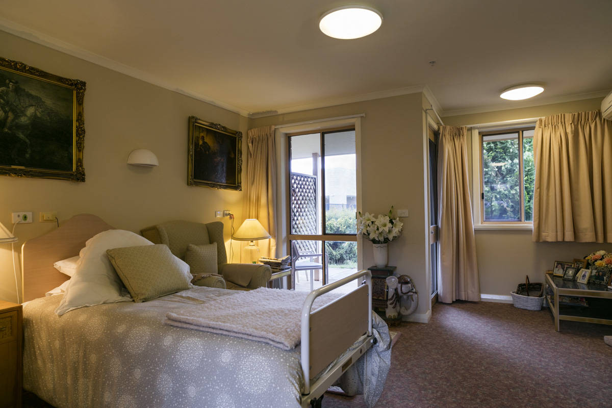 The interior of a cosy unit located inside Whiddon Kelso's residential care home.