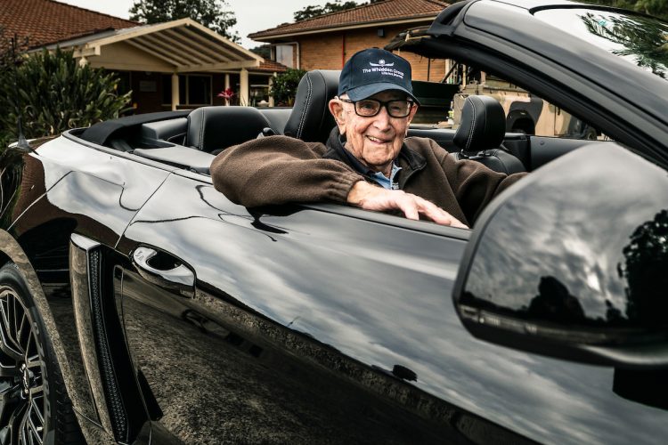 A Whiddon resident in a car showcasing Whiddon's MyLife relationship based care program.