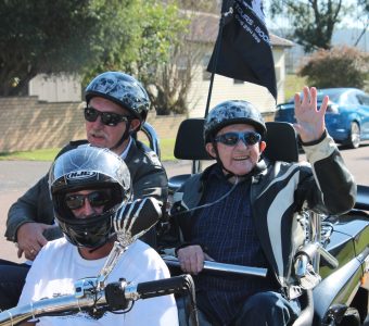 Whiddon residents enjoying a highway ride together as part of Whiddon's Best Week program.